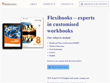 Tablet Screenshot of flexibooks.com.au